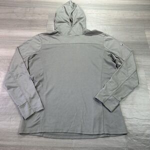 KUHL Hoodie Shirt Mens Medium Gray Lightweight Performance Pullover Hiking